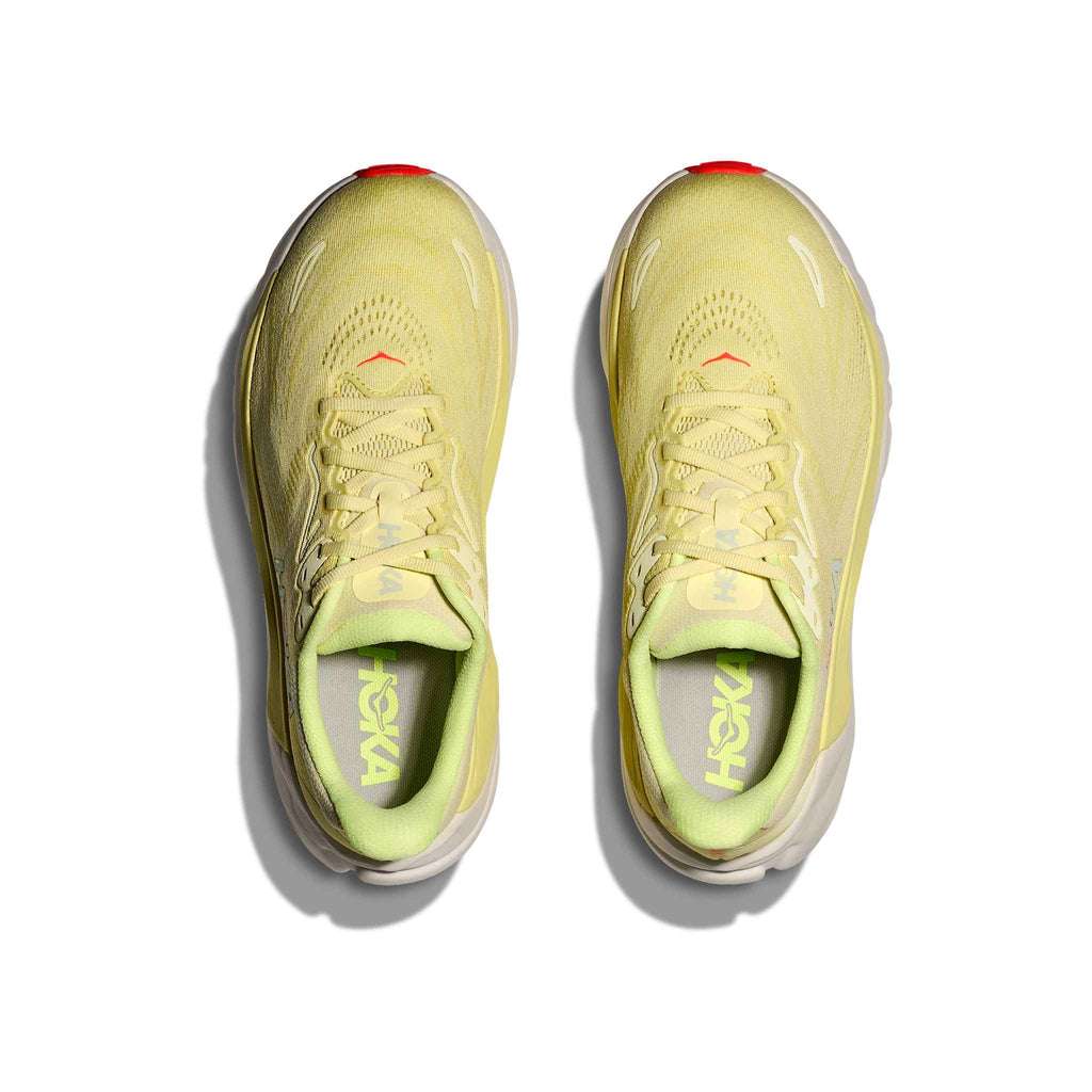 Hoka Women's Arahi 8 SYZ Sunlight/NeonYuzu pair angle