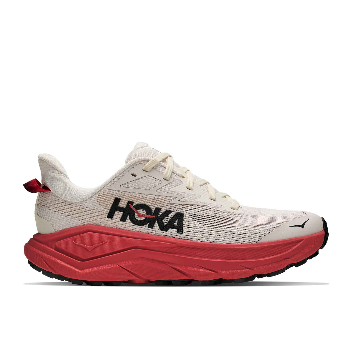 Hoka Women's Challenger 8 ARNT Alabaster/BurntRed lateral