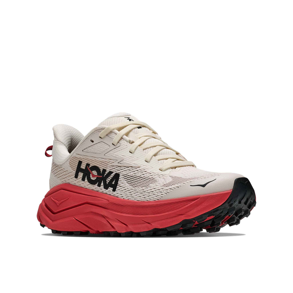 Hoka Women's Challenger 8 ARNT Alabaster/BurntRed outsole
