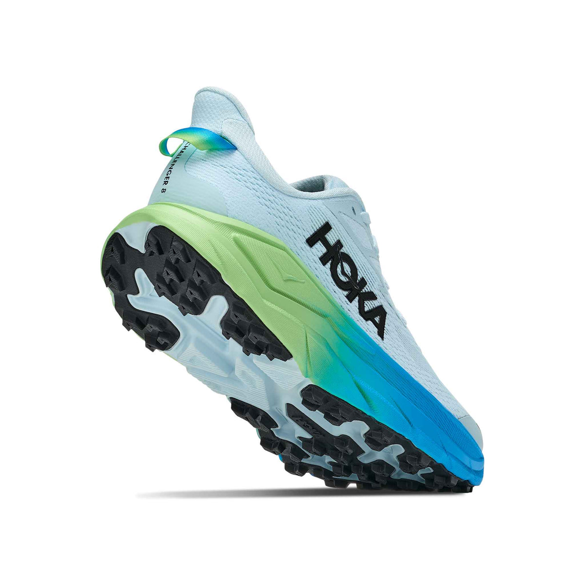 Hoka Women's Challenger 8 GBLT GlimmeringBlue/TartApple heel