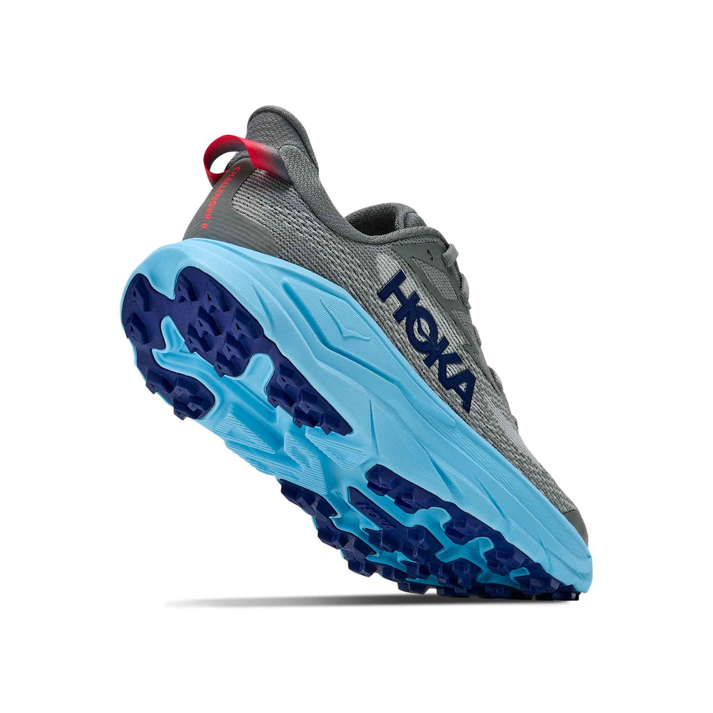 Hoka Women's Challenger 8 GYSR GalacticGrey/SoaringBlue heel
