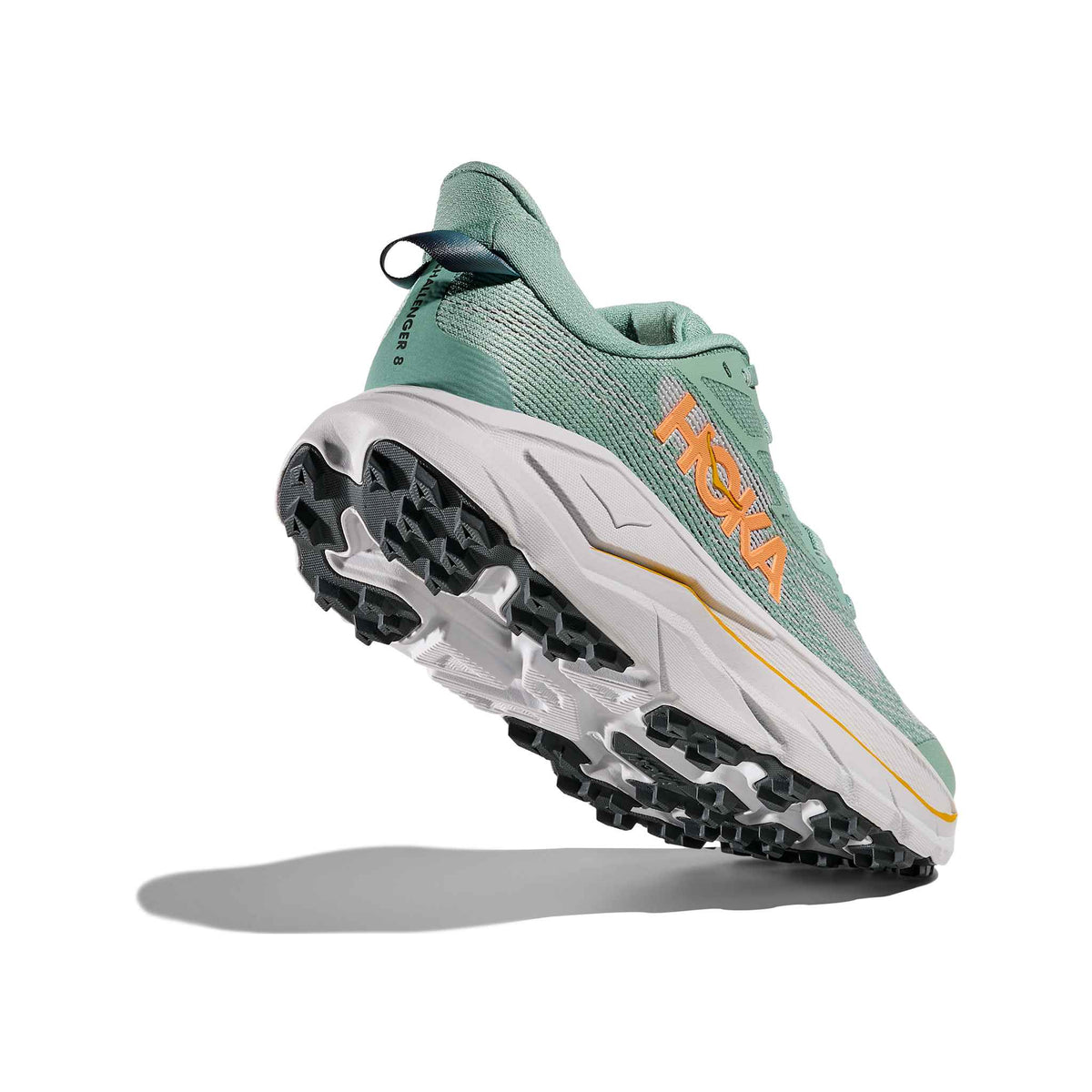 Hoka Women's Challenger 8 JDC Jade/CosmicGrey heel