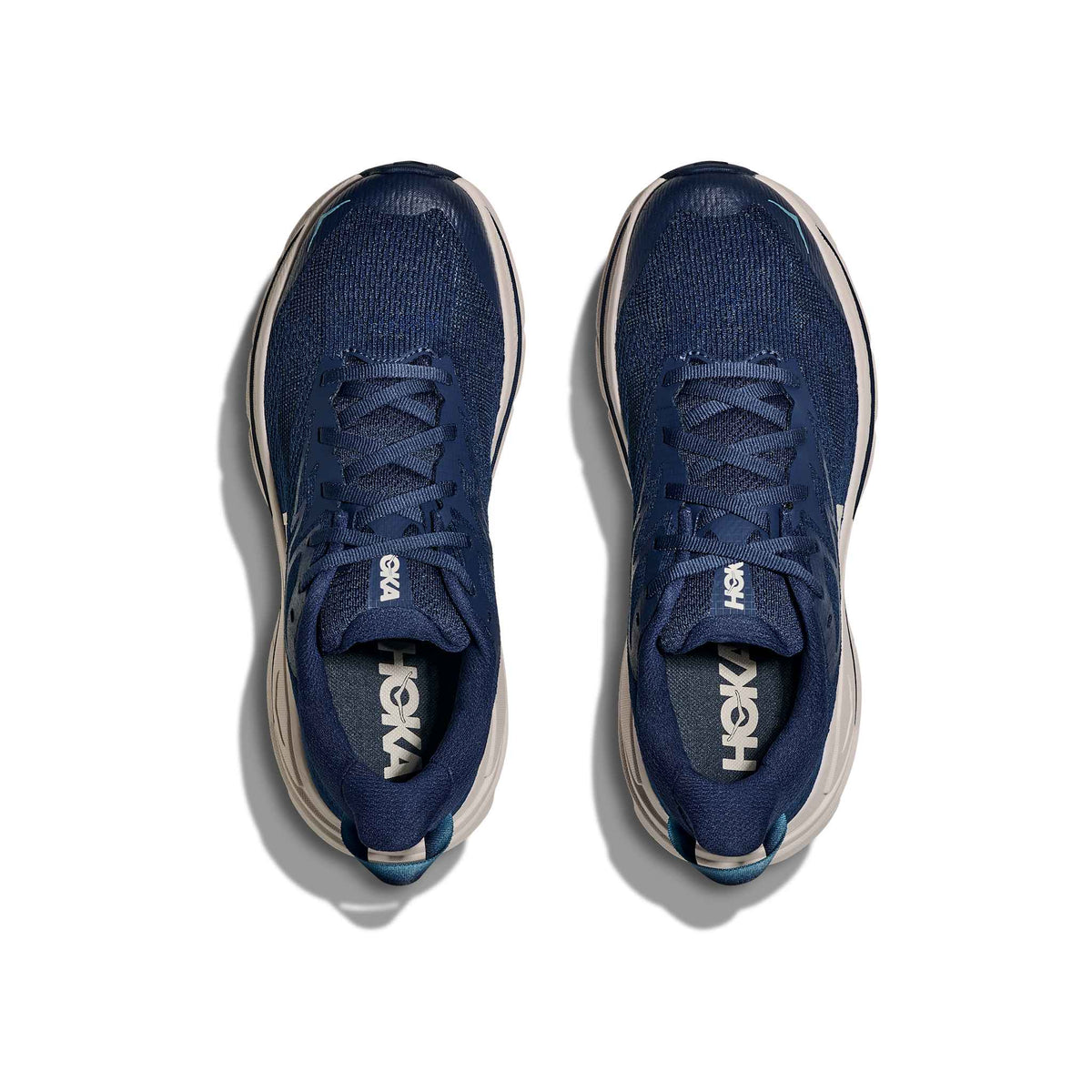 Hoka Women's Challenger 8 MGRT MidnightBlue/Grout pair angle
