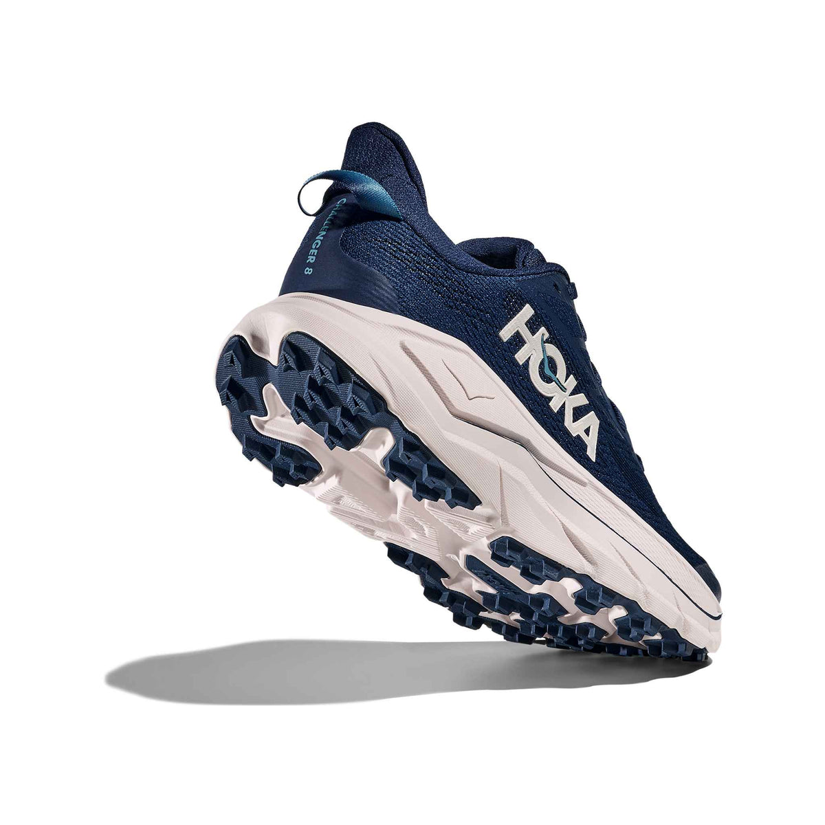 Hoka Women's Challenger 8 MGRT MidnightBlue/Grout heel