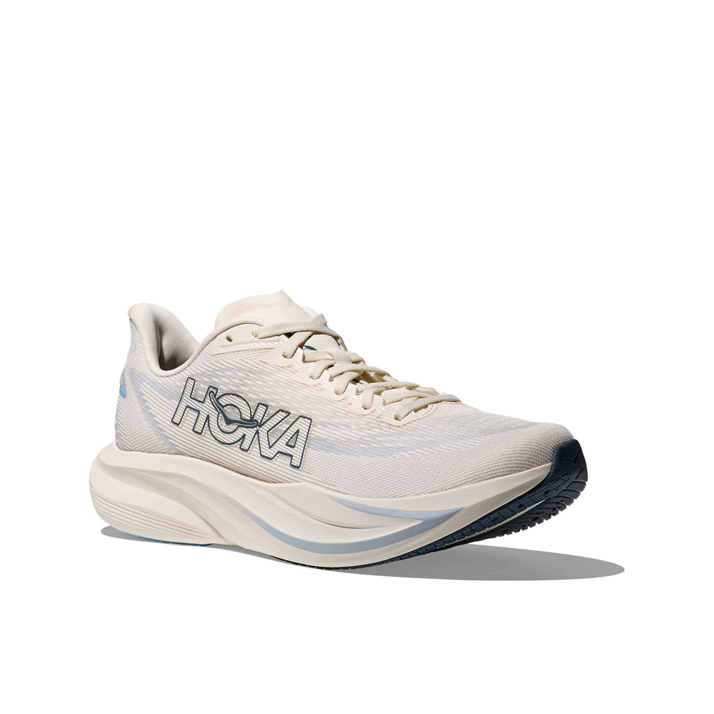 Hoka Men's Mach 7 ASRN Alabaster/SoaringBlue outsole