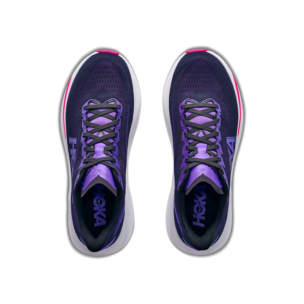 Hoka Men's Mach 7 CKCS CarbonBlack/CosmicPurple pair angle