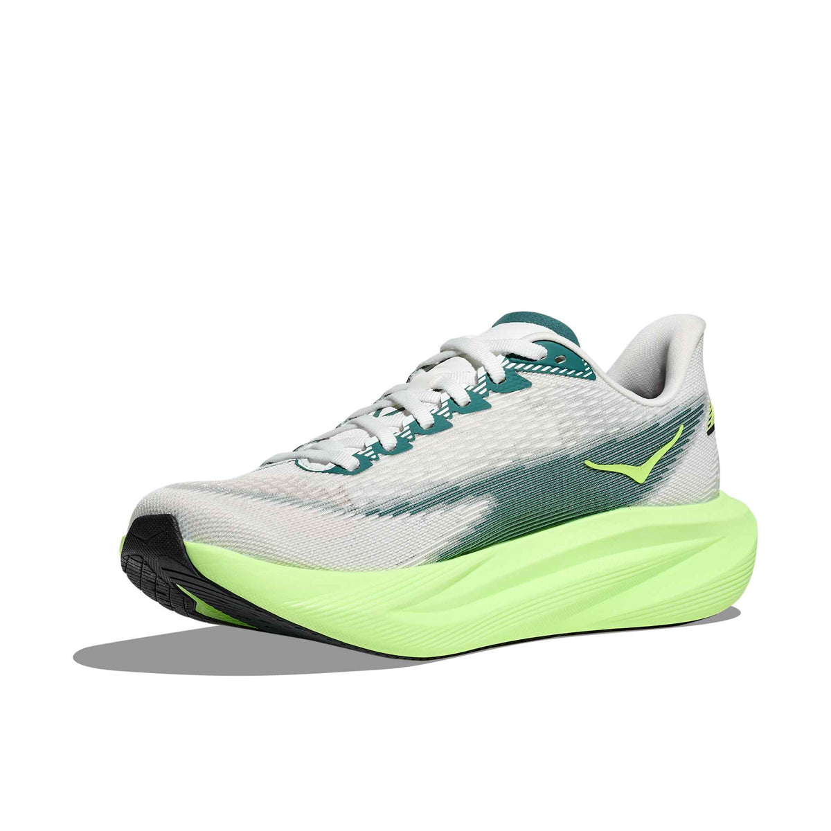 Hoka Men's Mach 7 FYZ Frost/NeonYuzu medial