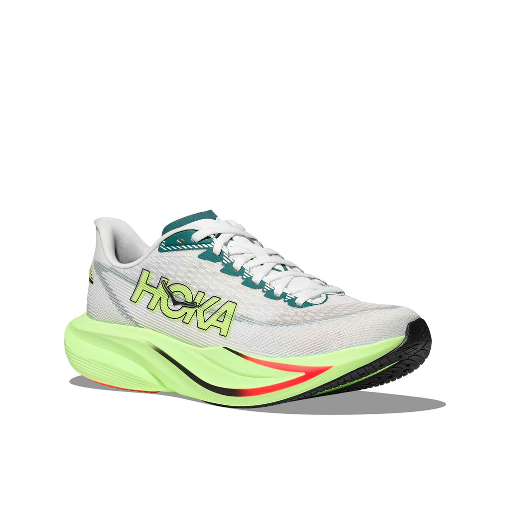 Hoka Men's Mach 7 FYZ Frost/NeonYuzu outsole