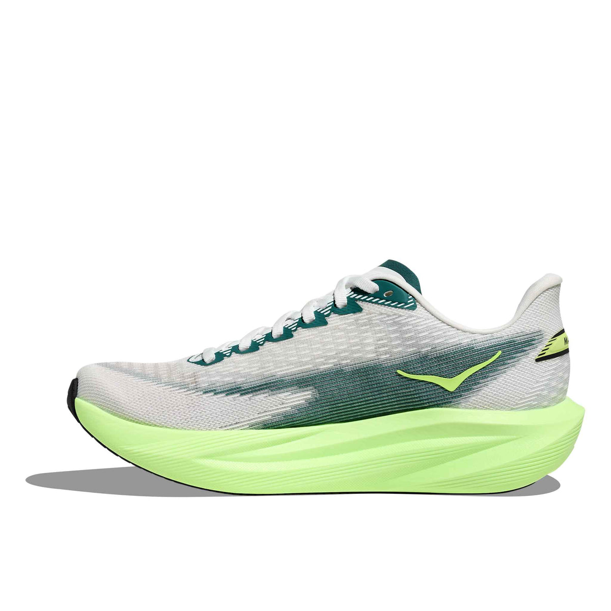 Hoka Men's Mach 7 FYZ Frost/NeonYuzu detail 2