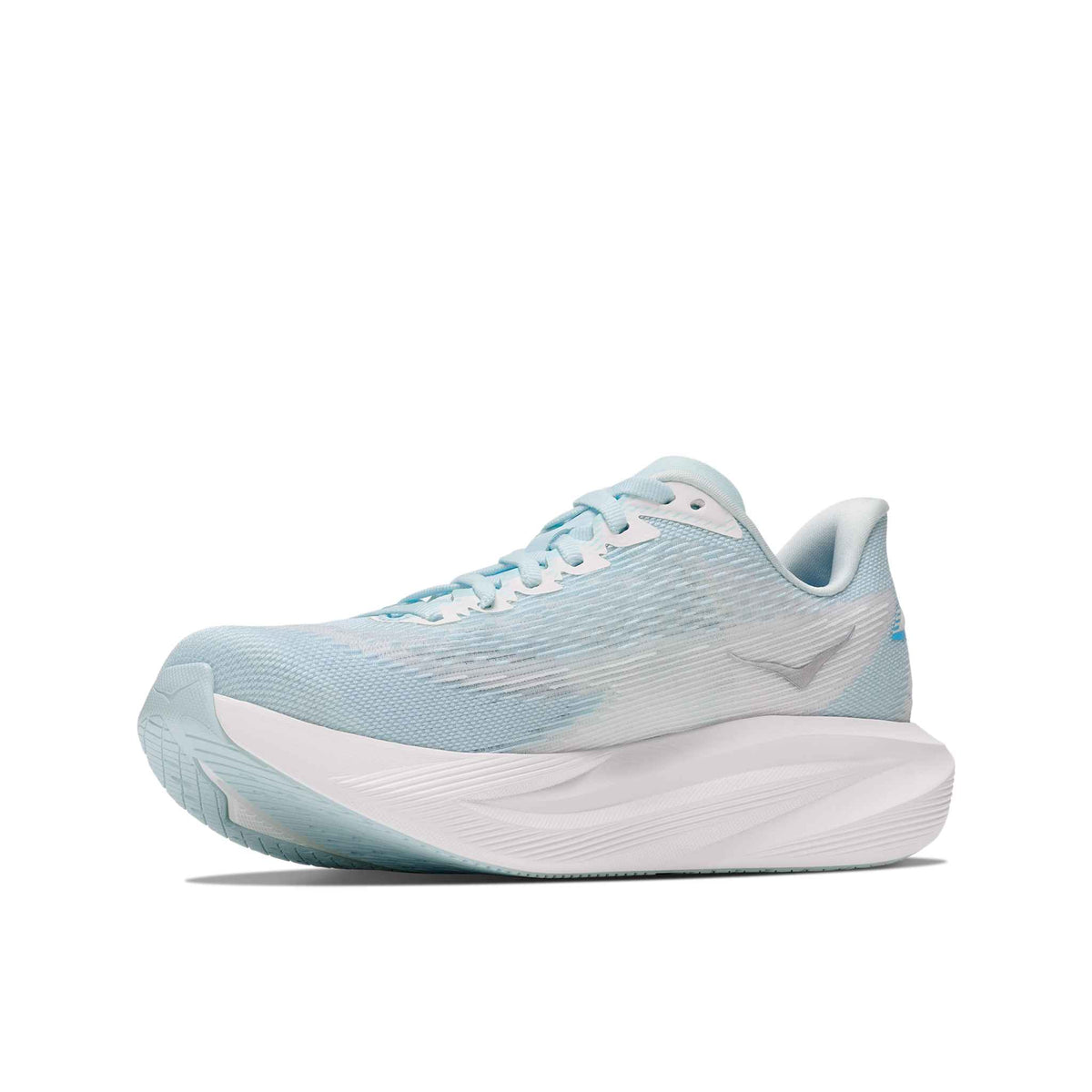 Hoka Women's Mach 7 GLFR GlimmeringBlue/Frost medial