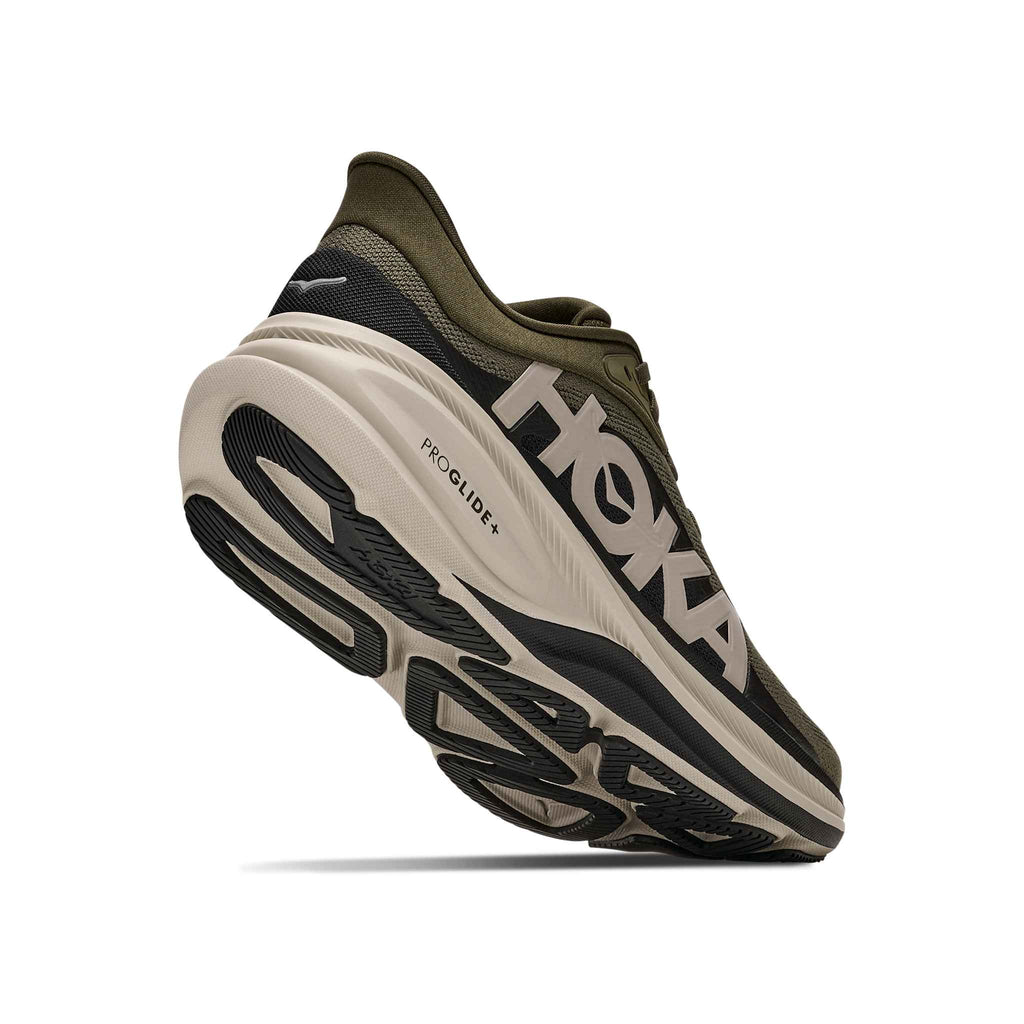 Hoka Men's Clifton Pro AVRV AntiqueOlive/RiverRockGrey heel
