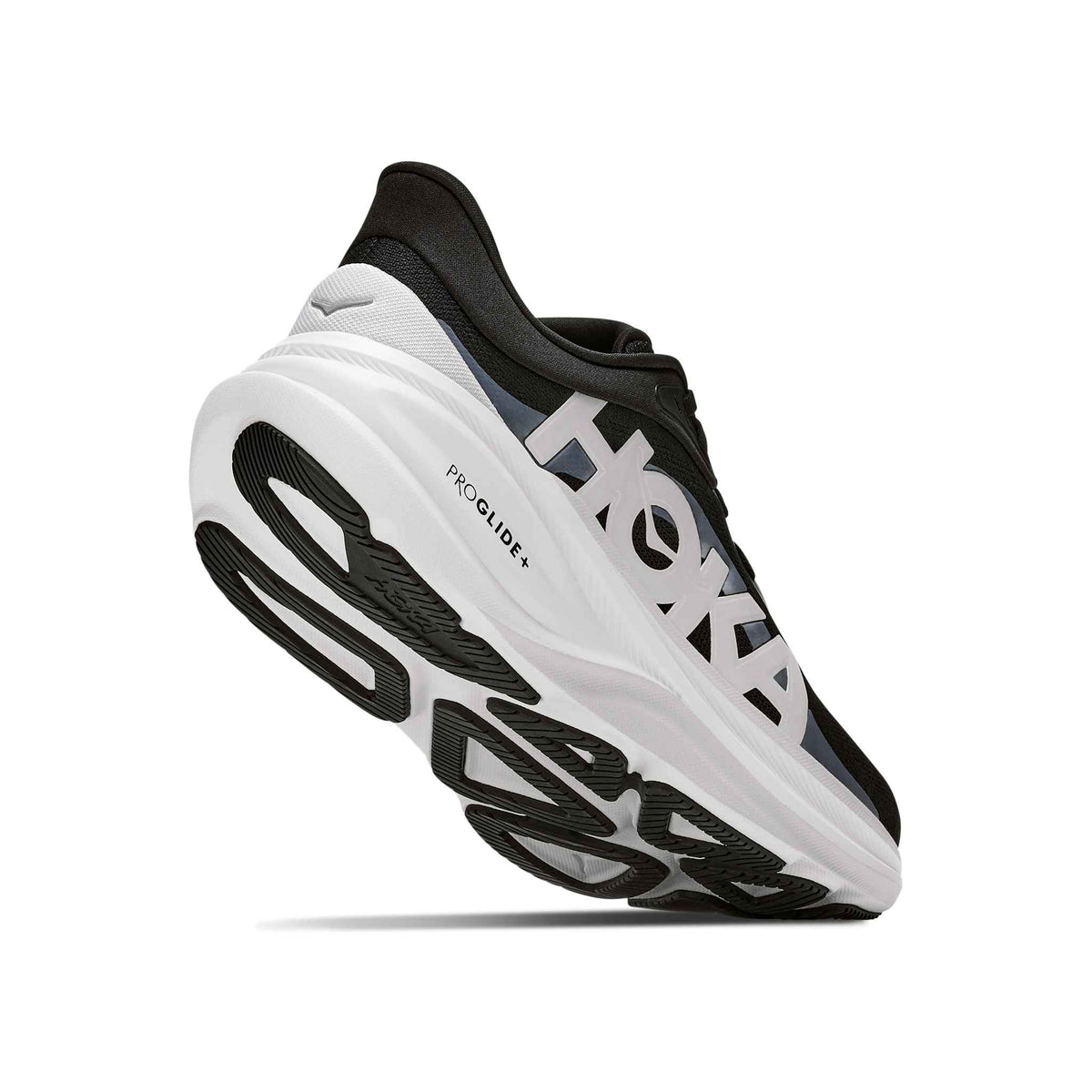 Hoka Men's Clifton Pro BKCS Black/CosmicGrey heel