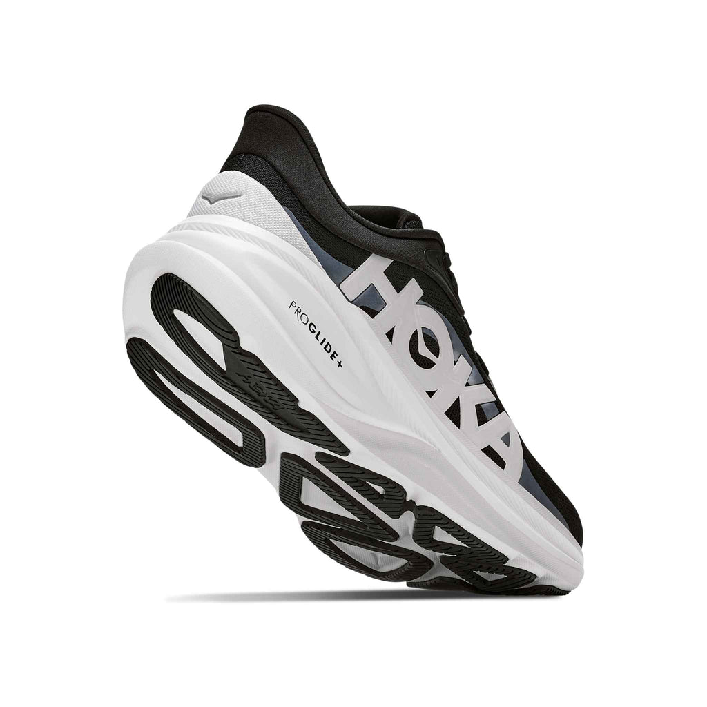 Hoka Women's Clifton Pro BKCS Black/CosmicGrey heel