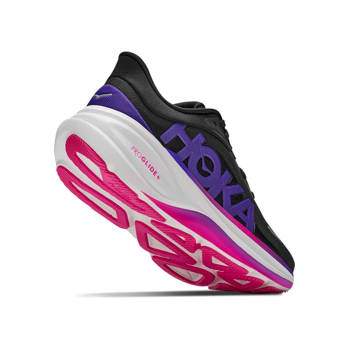 Hoka Women's Clifton Pro CKCS CarbonBlack/CosmicPurple heel