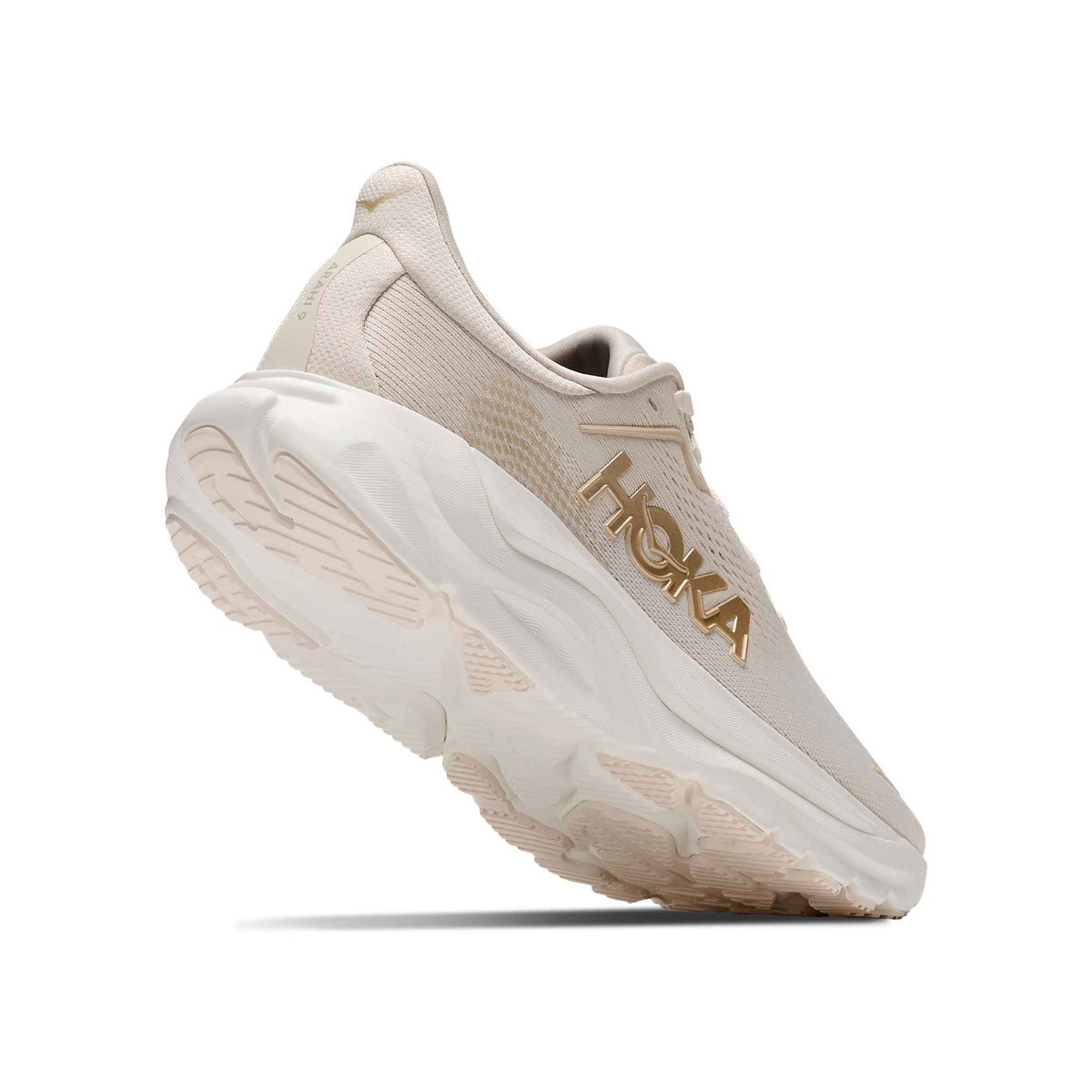 Hoka Women's Arahi 9 ALK Alabaster/OatMilk heel