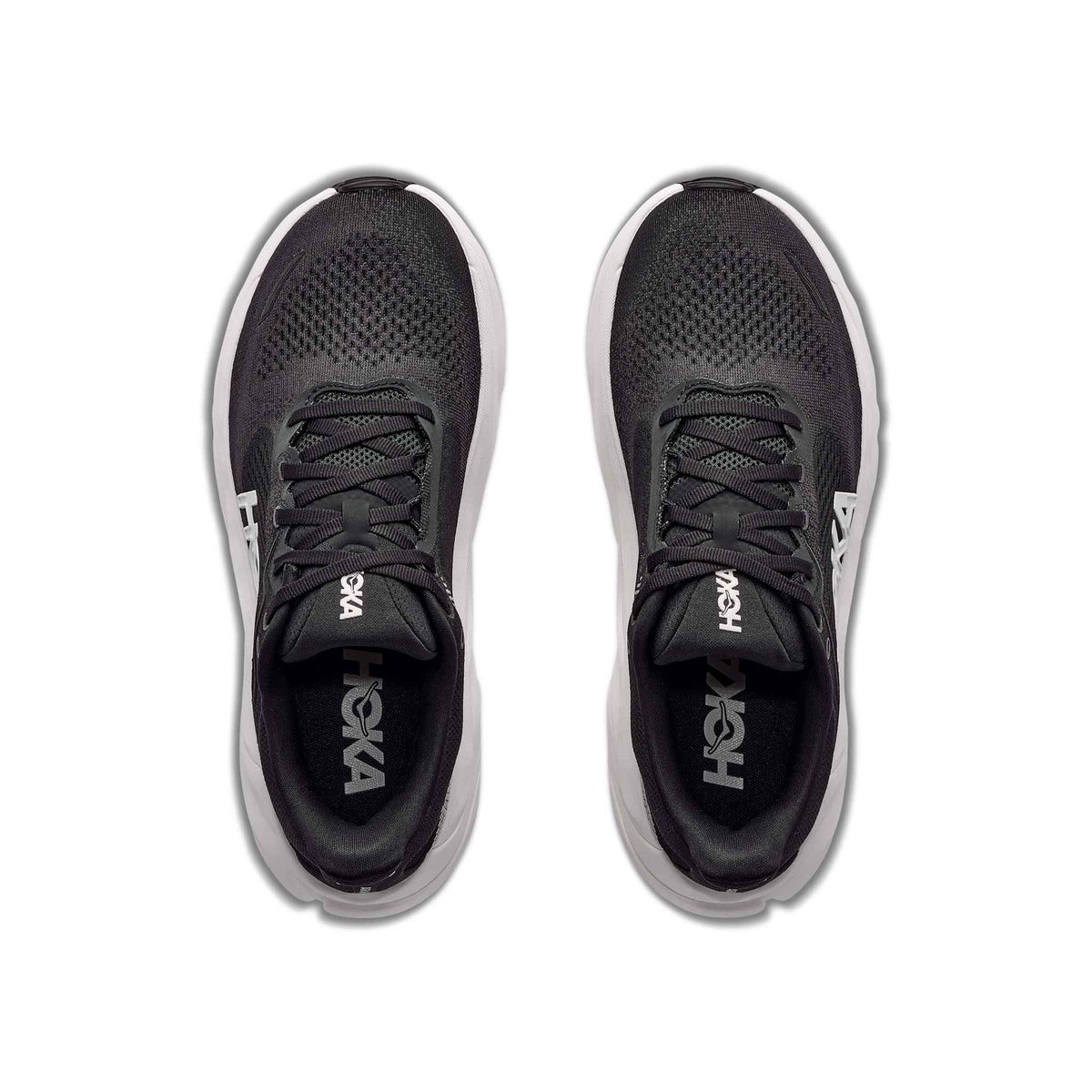 Hoka Women's Arahi 9 BWHT Black/White pair angle