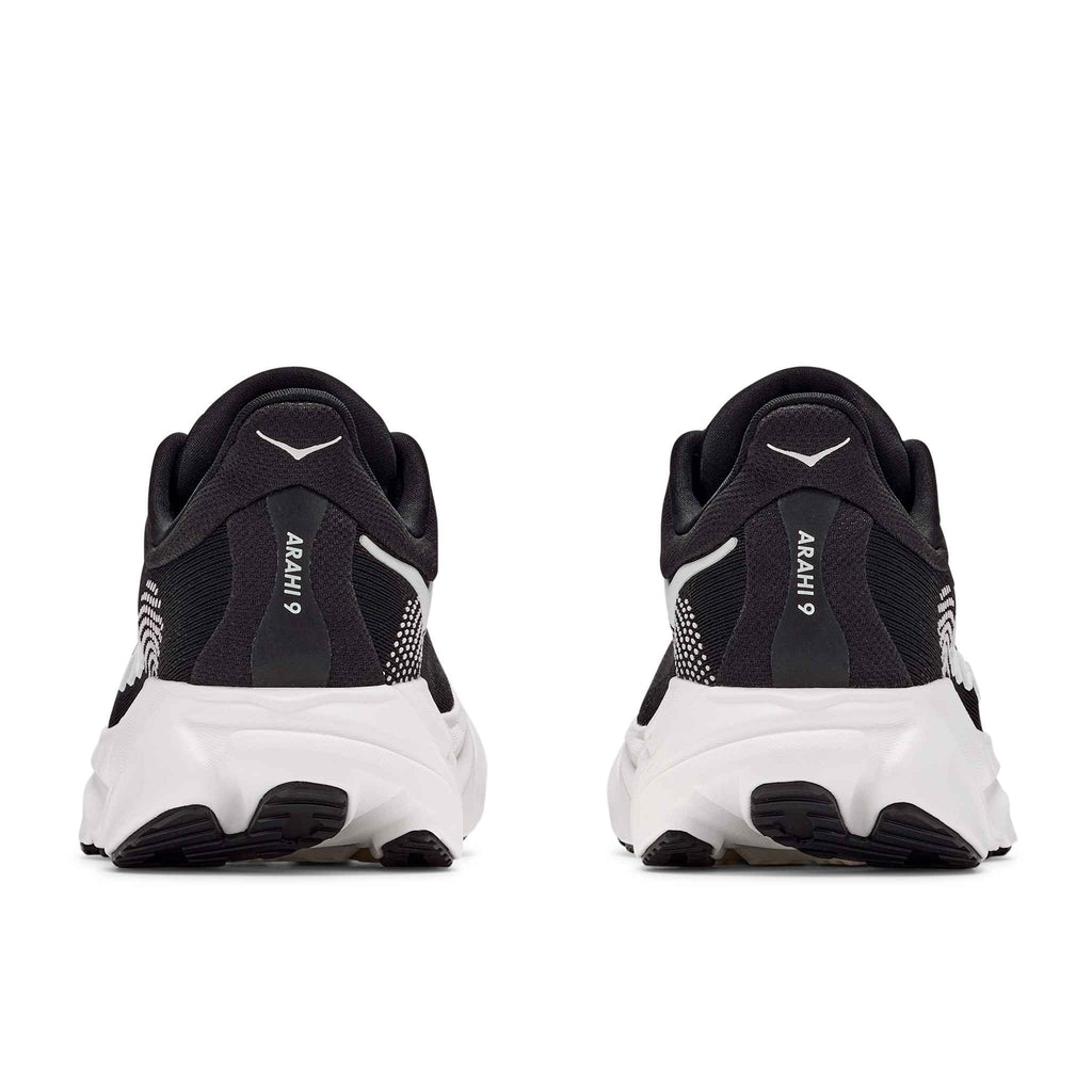 Hoka Women's Arahi 9 BWHT Black/White top