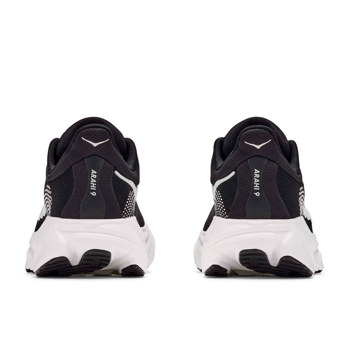 Hoka Women's Arahi 9 BWHT Black/White top