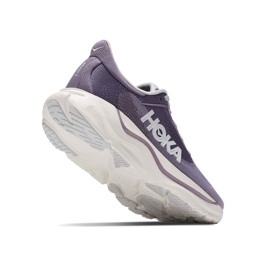 Hoka Women's Arahi 9 PGM PurpleFog/MellowLilac heel