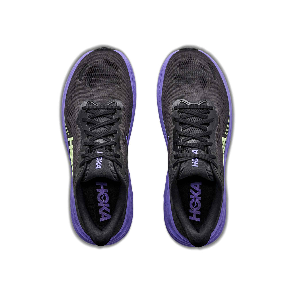 Hoka Men's Clifton 11 BNNY Black/NeonYuzu pair angle
