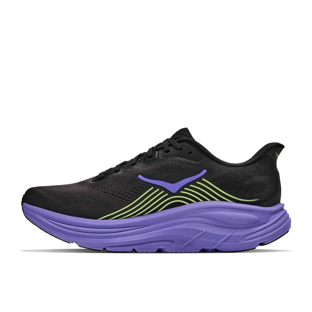 Hoka Men's Clifton 11 BNNY Black/NeonYuzu detail 2
