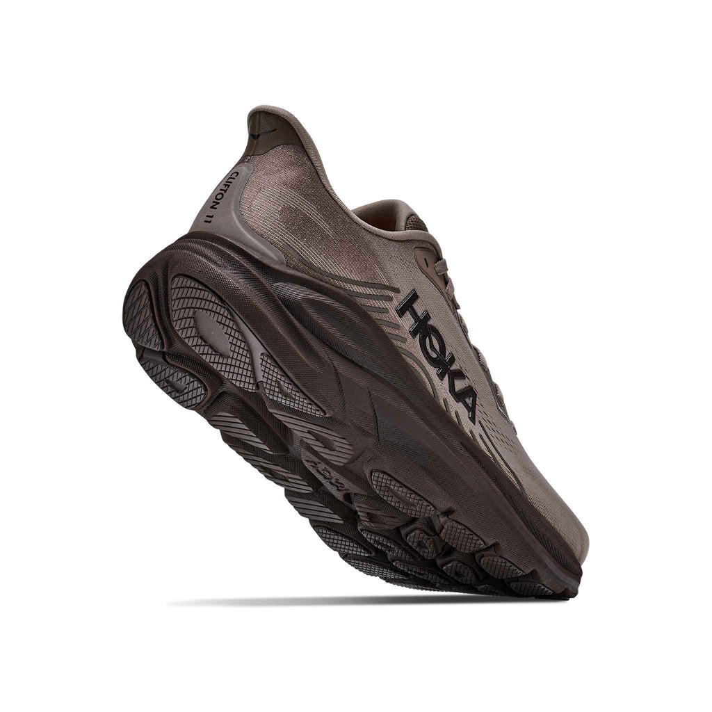 Hoka Men's Clifton 11 BYPB BoulderGrey/PebbleGrey heel