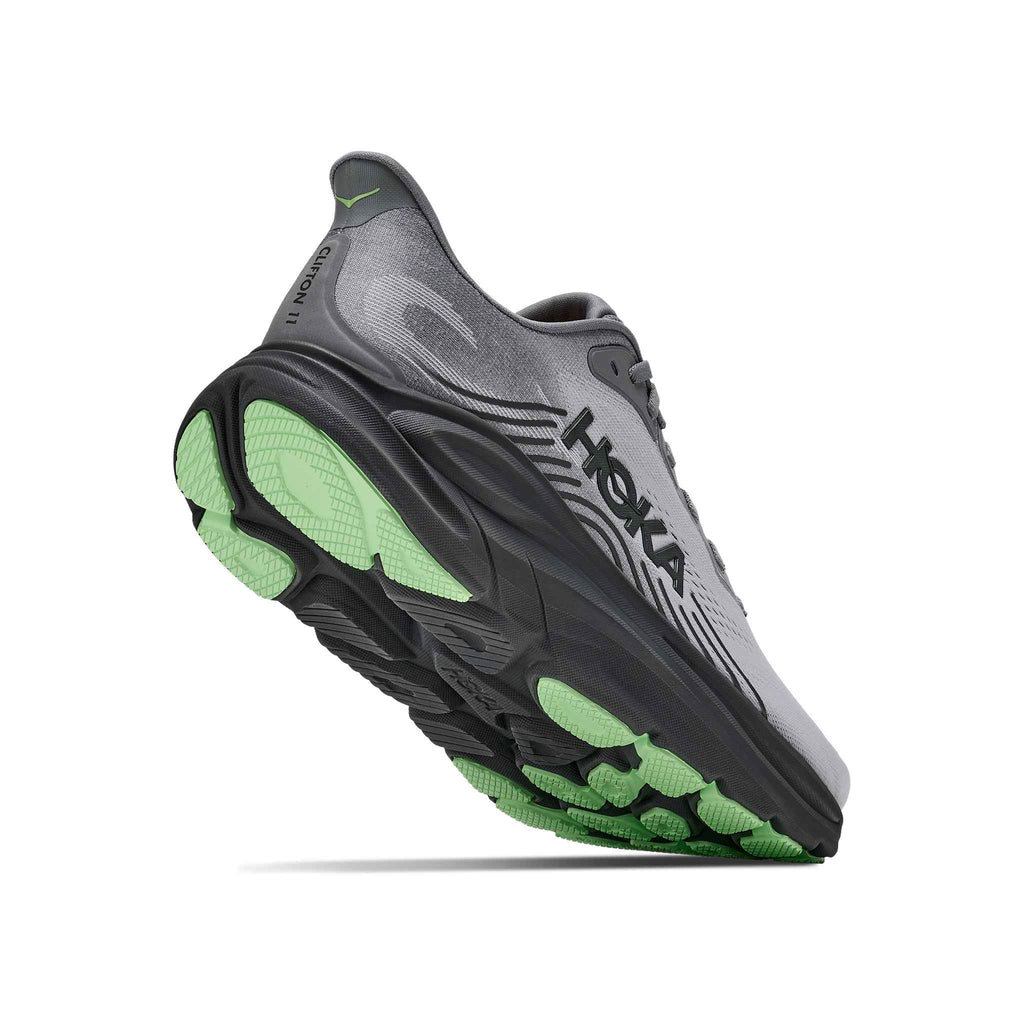 Hoka Men's Clifton 11 GLCT GalacticGrey/Stardust heel