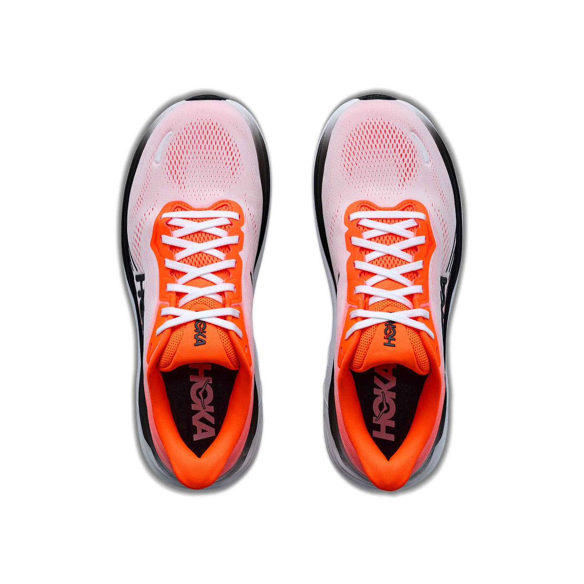 Hoka Men's Clifton 11 NNTN NeonTangerine/Frost pair angle
