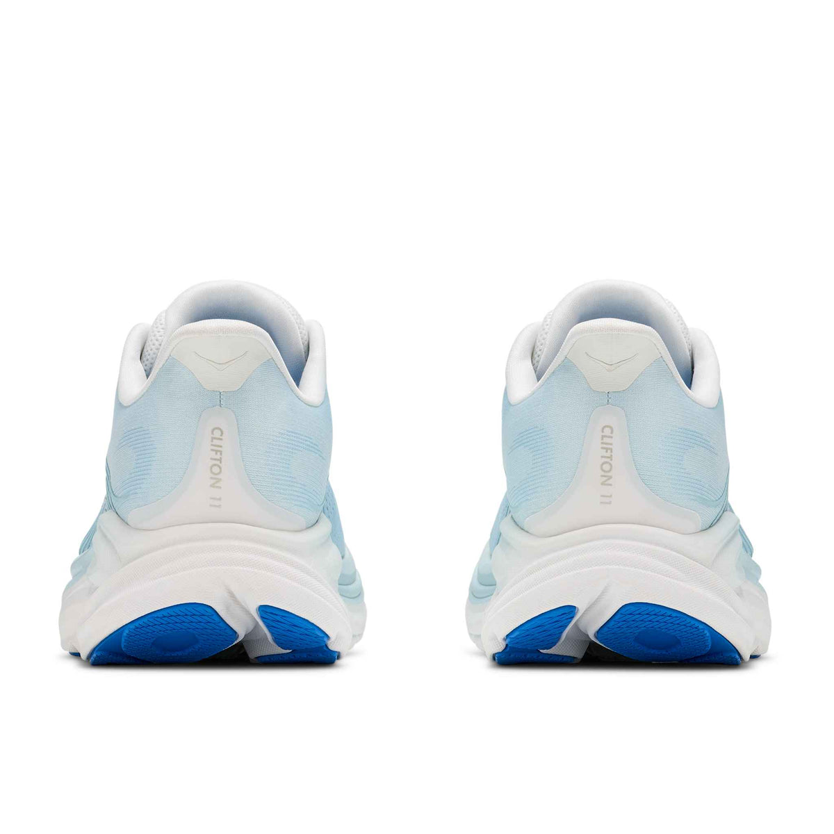 Hoka Women's Clifton 11 FMM Frost/GlimmeringBlue top