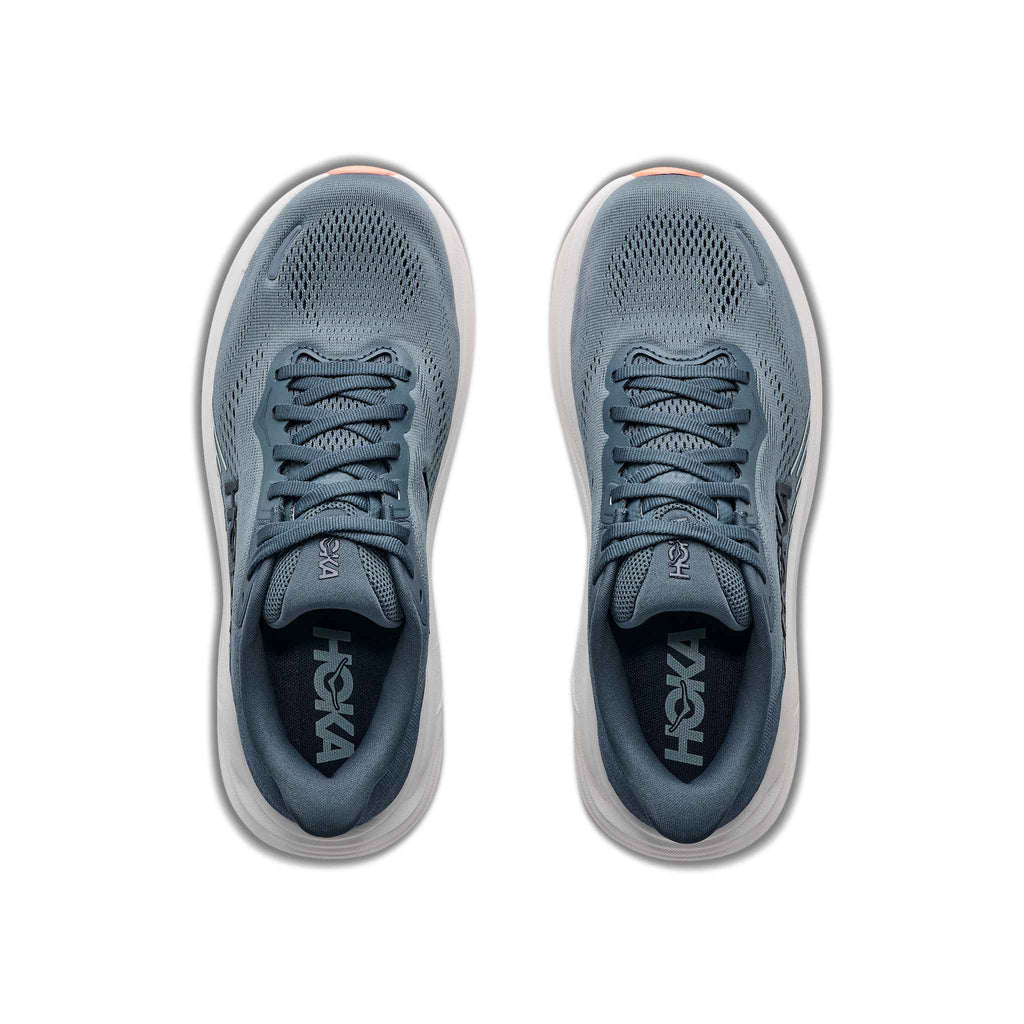 Hoka Women's Clifton 11 FYGL FadedNavy/GlimmeringBlue pair angle