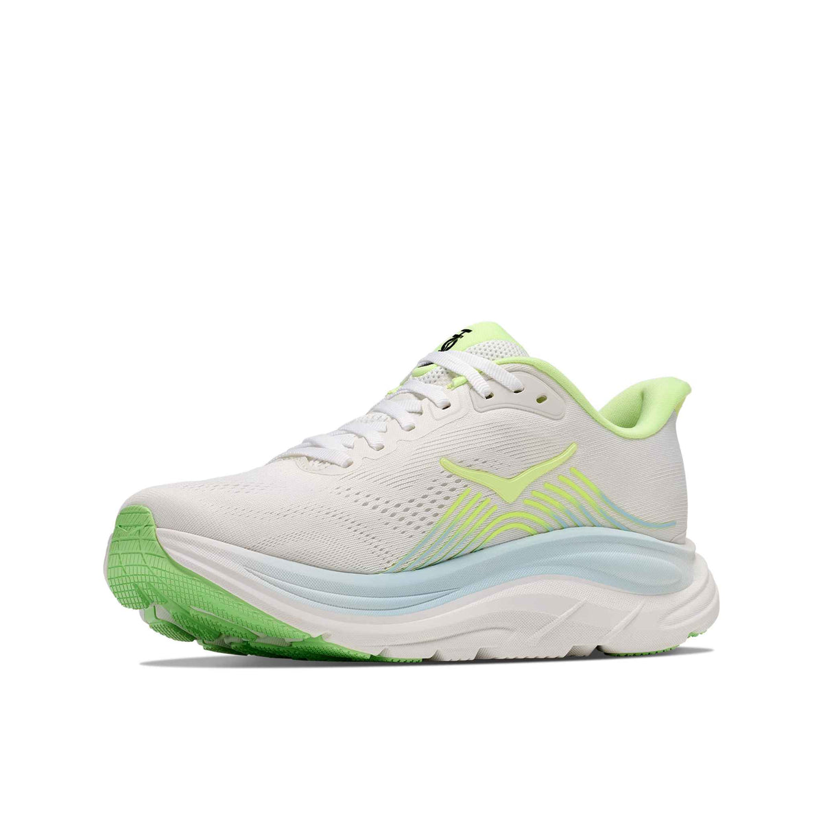 Hoka Women's Clifton 11 FYZ Frost/NeonYuzu medial