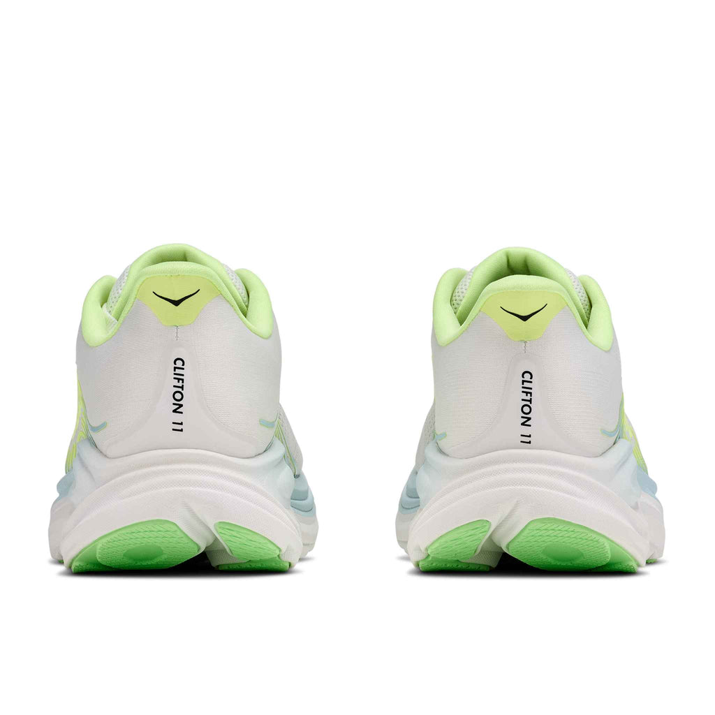 Hoka Women's Clifton 11 FYZ Frost/NeonYuzu top