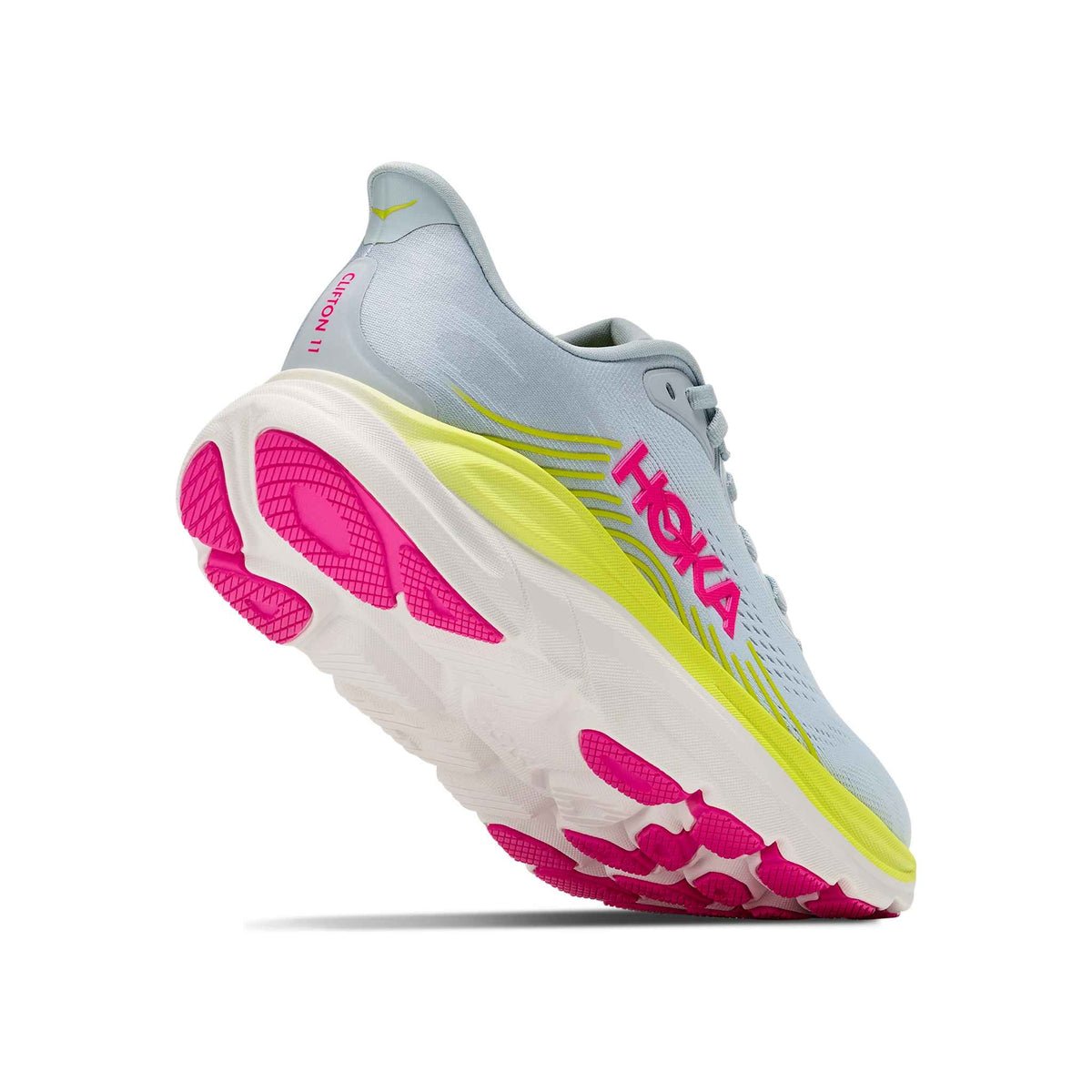 Hoka Women's Clifton 11 MLVR MineralBlue/Overcast heel