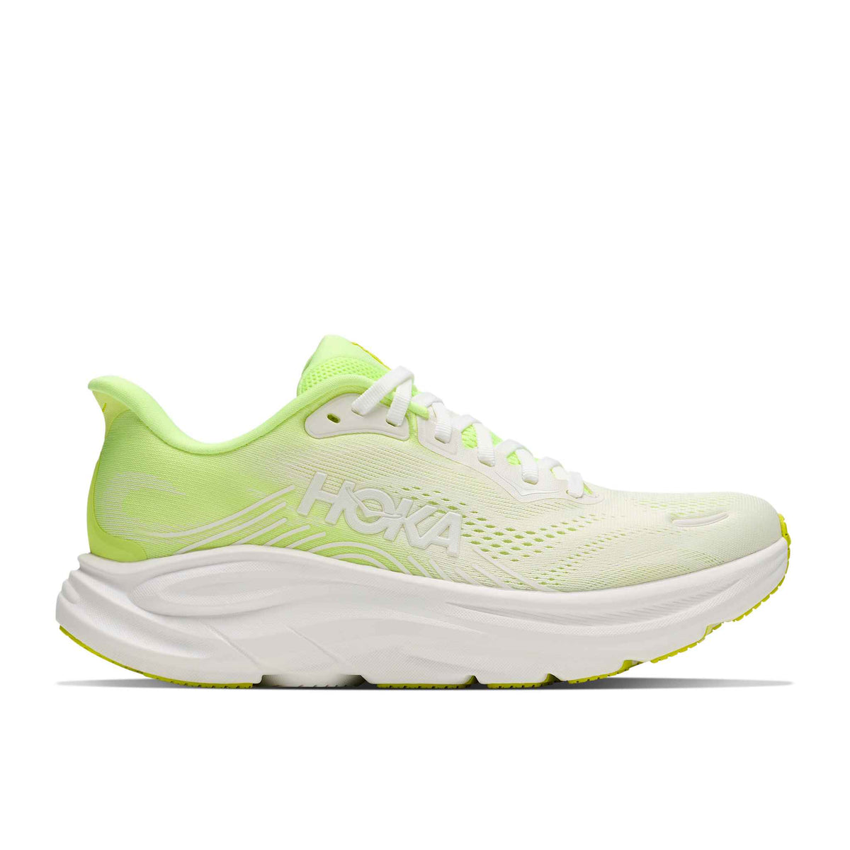 Hoka Women's Clifton 11 NZF NeonYuzu/Frost lateral