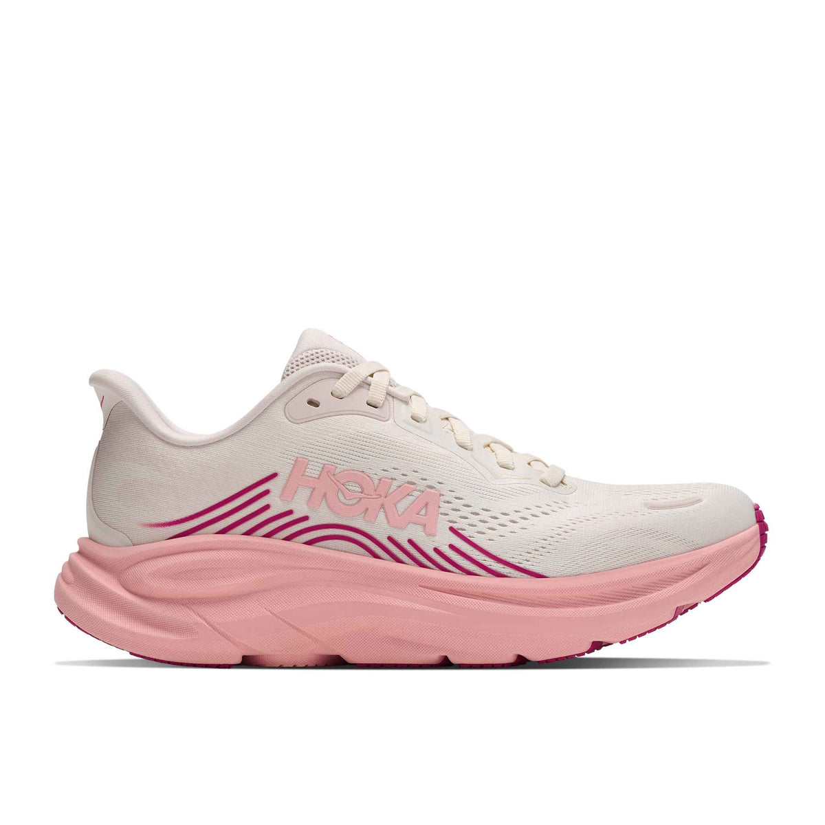 Hoka Women's Clifton 11 RWY RoseCream/DewyPink lateral
