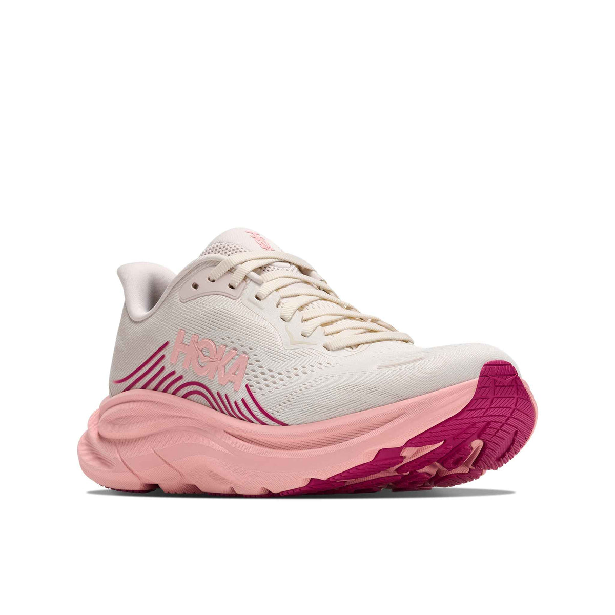 Hoka Women's Clifton 11 RWY RoseCream/DewyPink outsole