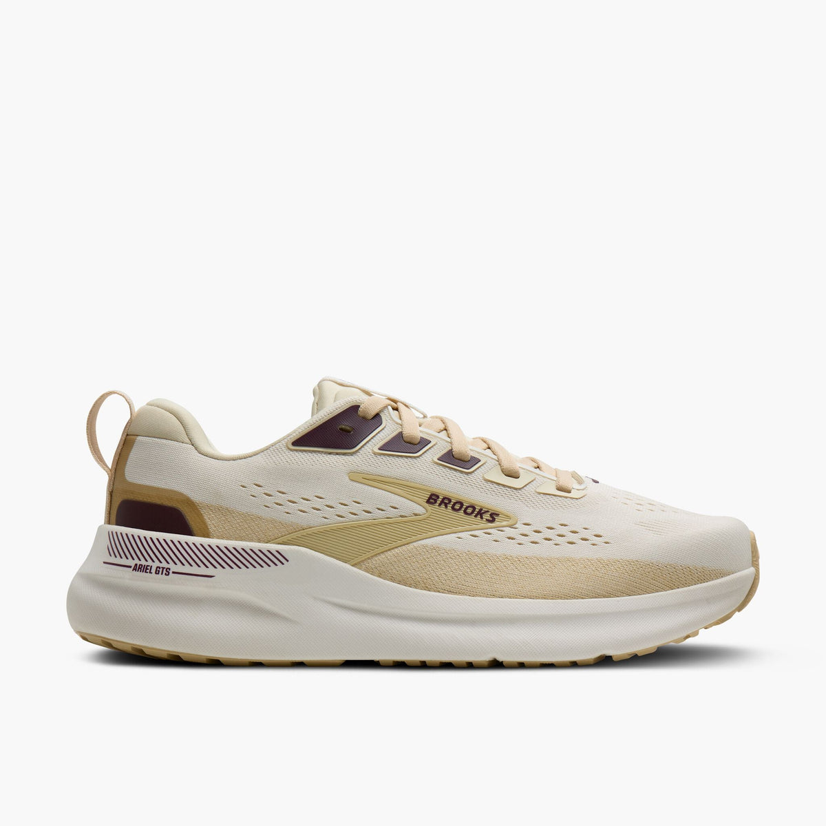 Brooks Women's Ariel GTS 26 288 Coconut/Sand/PotentPurple lateral