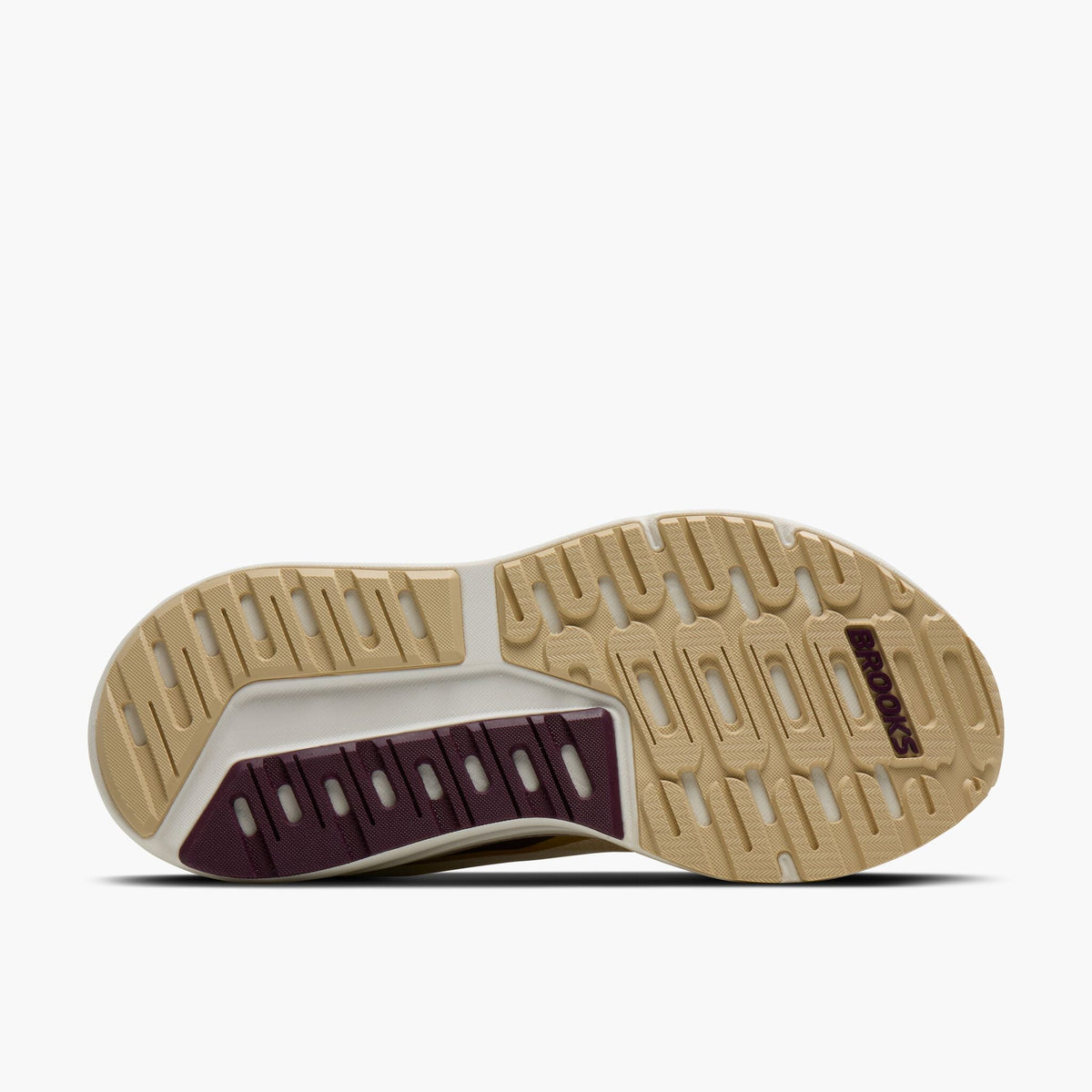 Brooks Women's Ariel GTS 26 288 Coconut/Sand/PotentPurple outsole