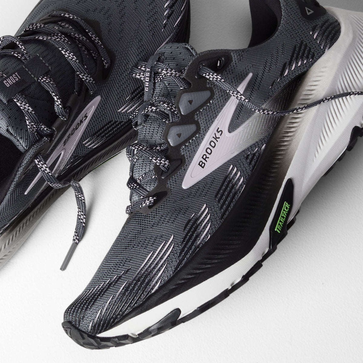 Brooks Women's Ghost Trail 037 PoppySeed/Black/Pink detail