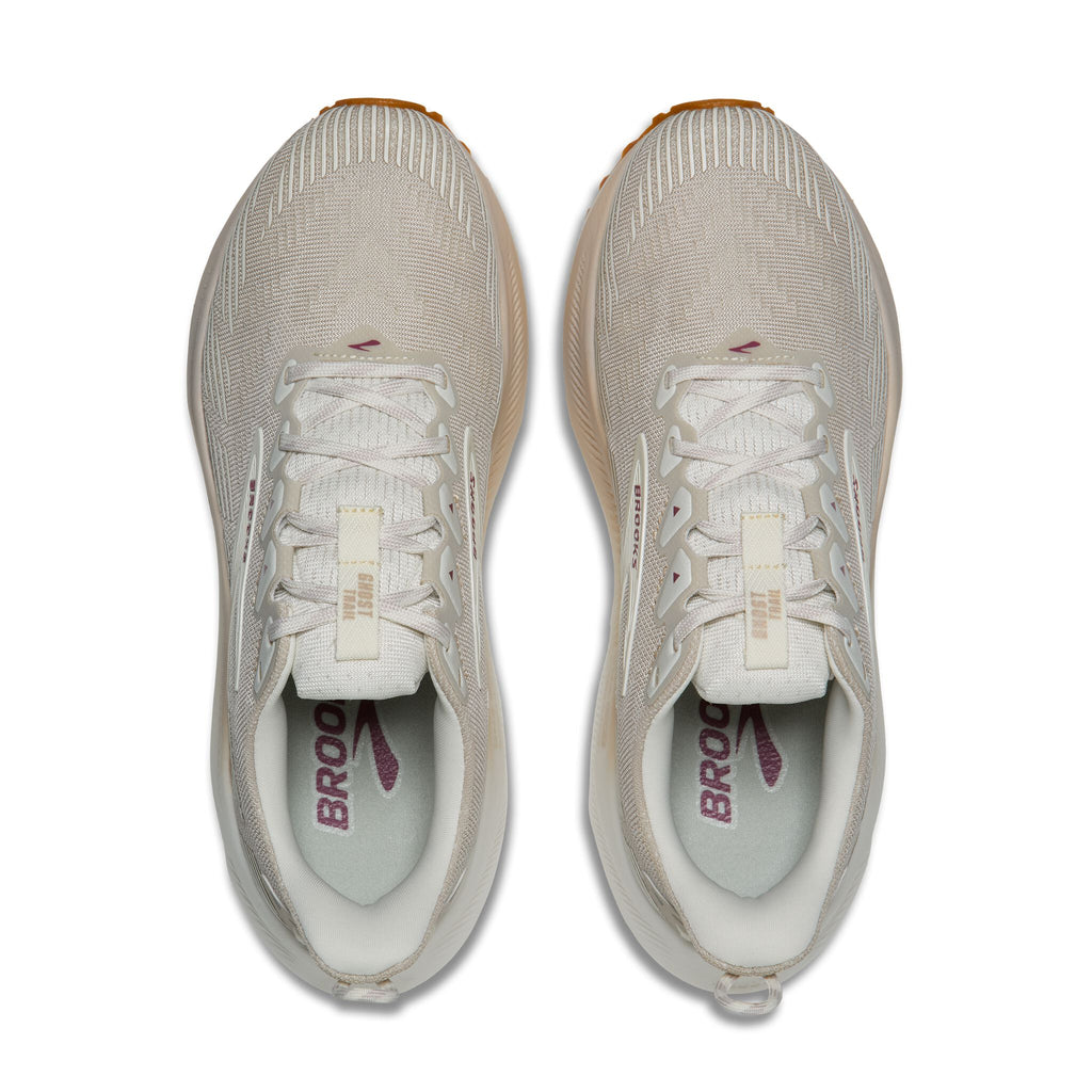 Brooks Women's Ghost Trail 126 Coconut/Chateau/Rose top