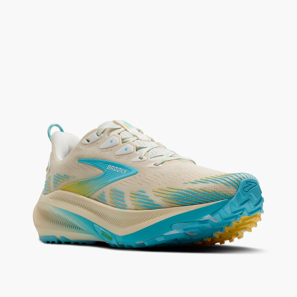 Brooks Women's Ghost Trail 222 Sand/StarWhite/GoldenHour pair angle