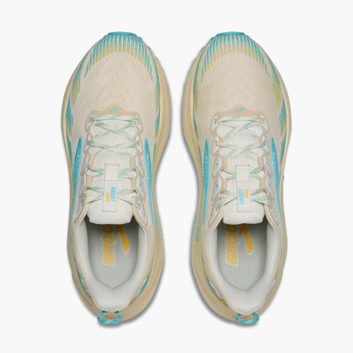 Brooks Women's Ghost Trail 222 Sand/StarWhite/GoldenHour top