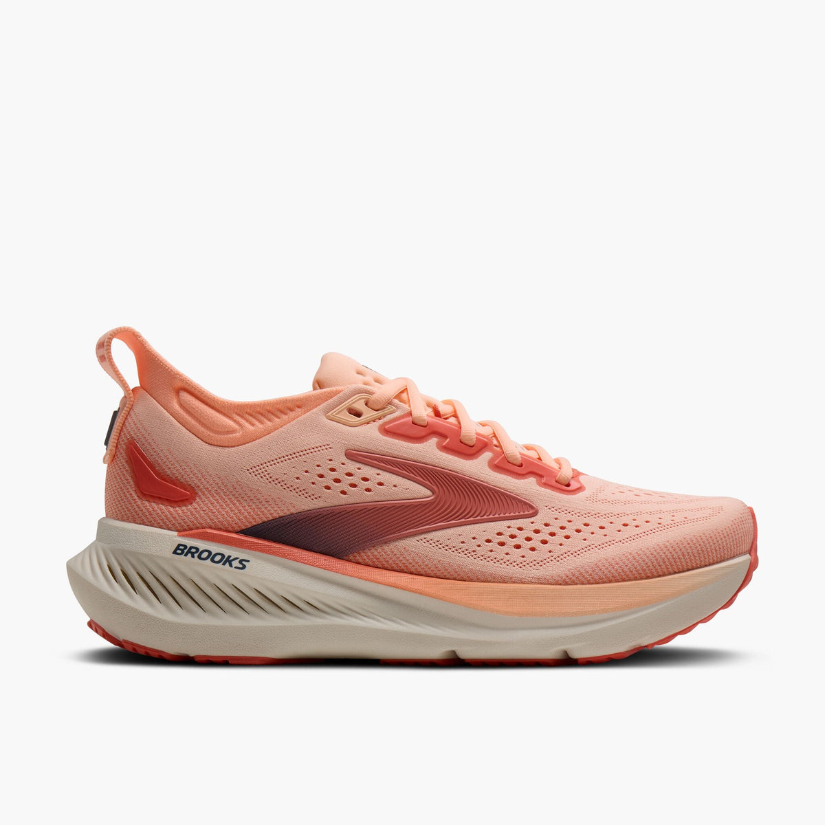 Brooks Women's Glycerin 23 822 Coral/Peach/Spellbound lateral