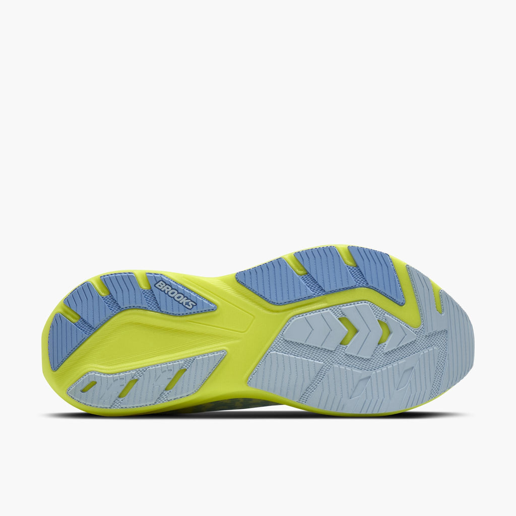 Women's Ghost Amp 130 White/Blue/Nightlife outsole