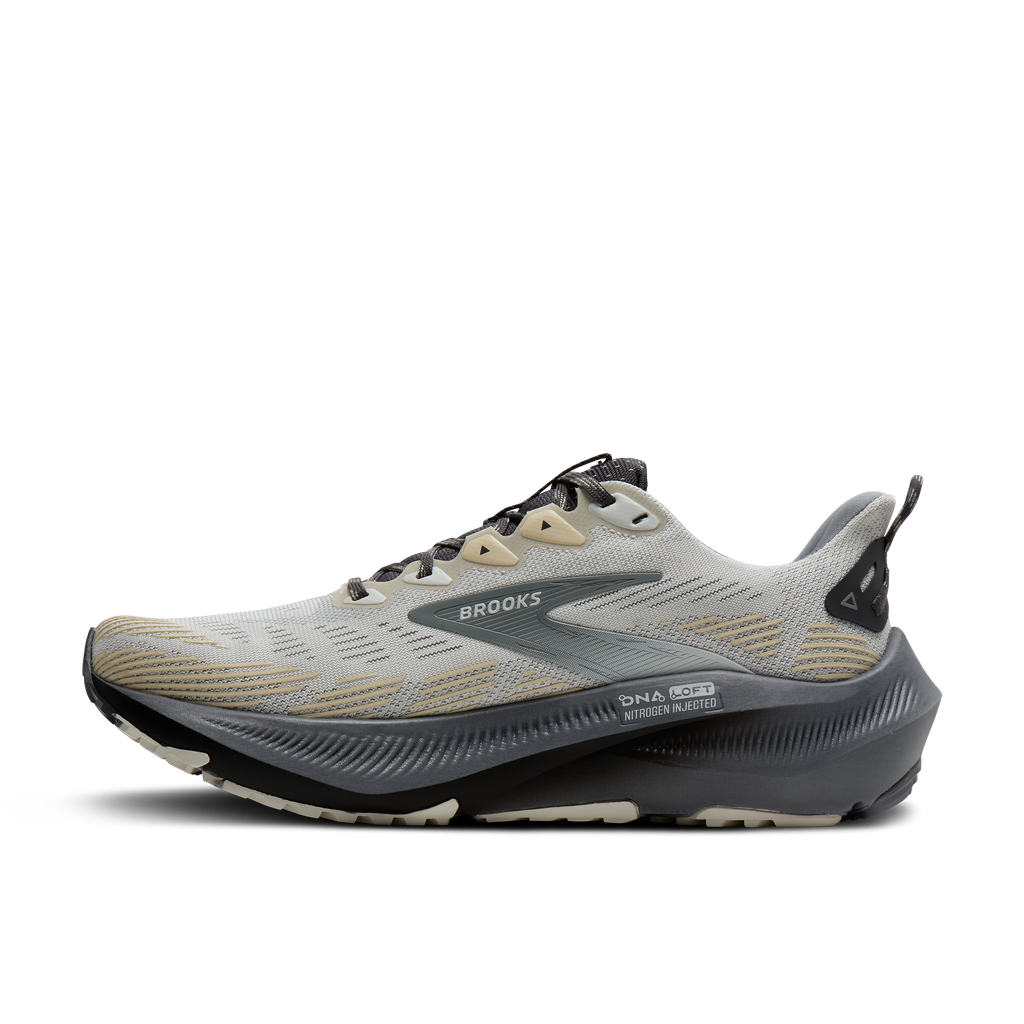 Brooks Men's Ghost Trail 015 Gray/Gray/BleachedSand medial