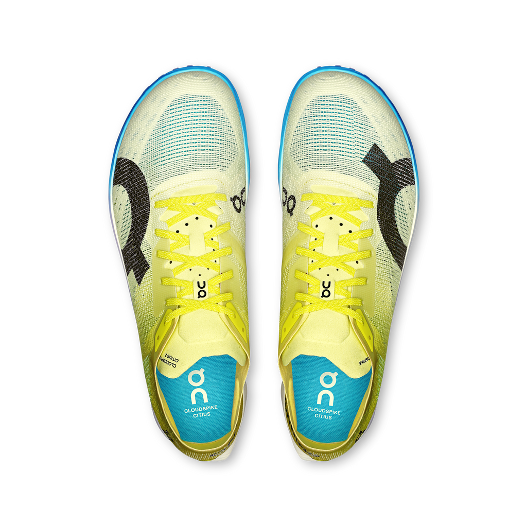 Women's Cloudspike Citius 2 3003 Limelight/White pair angle