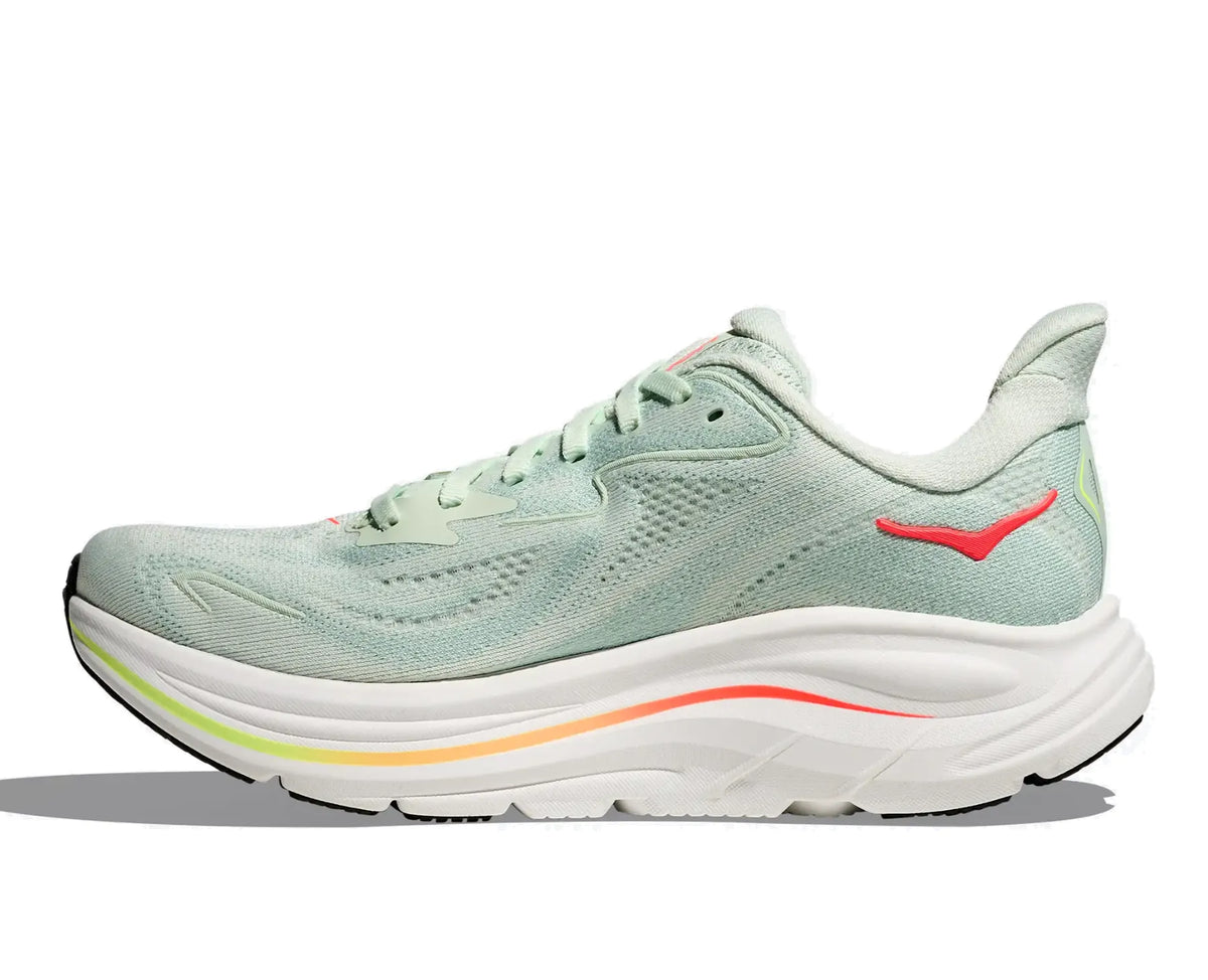 Hoka Women's Clifton 10 SLSSN SeaGlass/NeonFlame