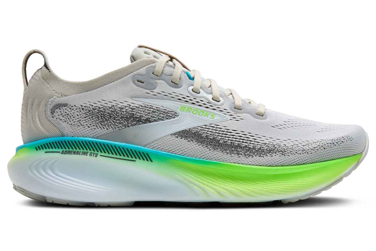 Brooks Men's Adrenaline GTS 25 033 Oyster/GreenGecko/Blue