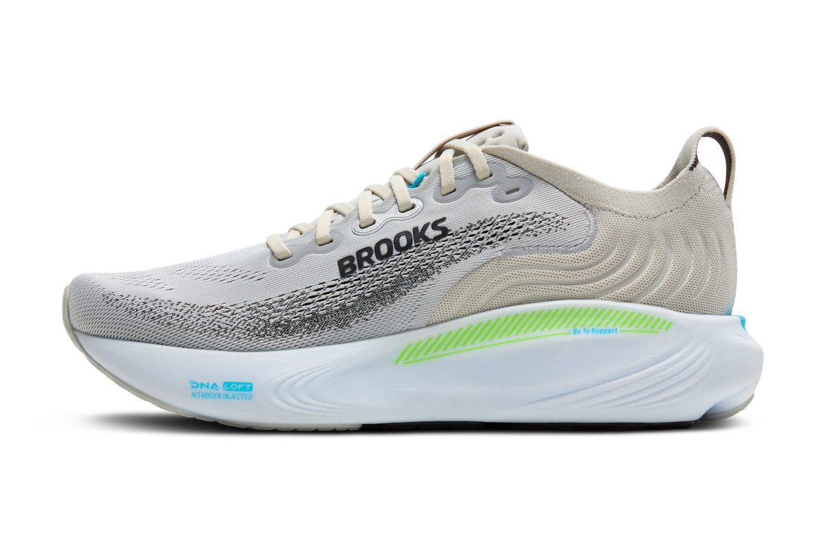 Brooks Men's Adrenaline GTS 25 033 Oyster/GreenGecko/Blue