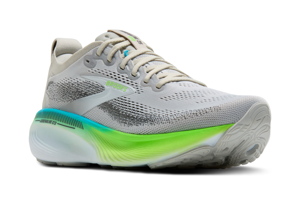 Brooks Men's Adrenaline GTS 25 033 Oyster/GreenGecko/Blue